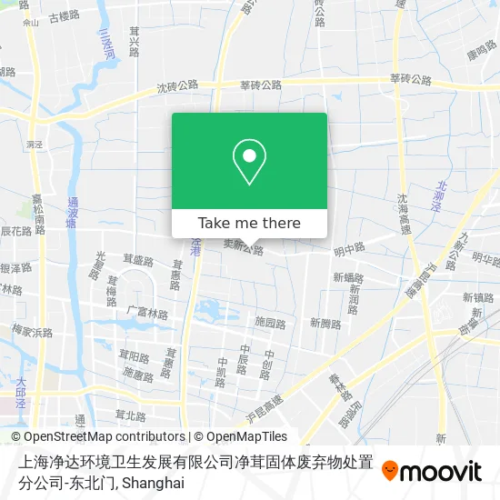 上海净达环境卫生发展有限公司净茸固体废弃物处置分公司-东北门 map