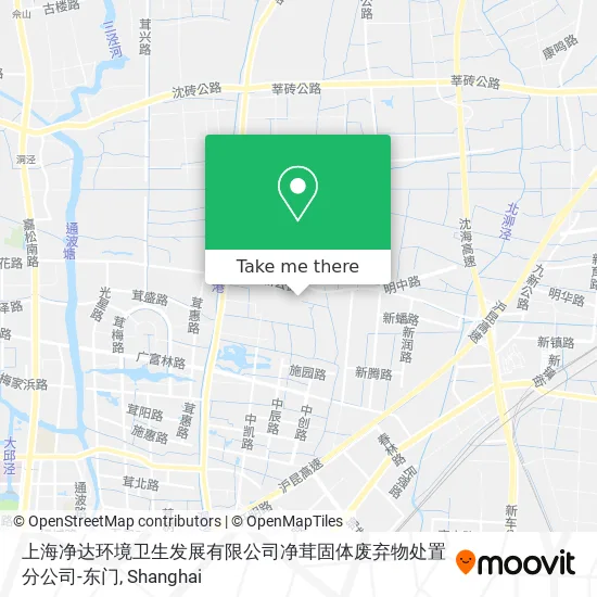 上海净达环境卫生发展有限公司净茸固体废弃物处置分公司-东门 map