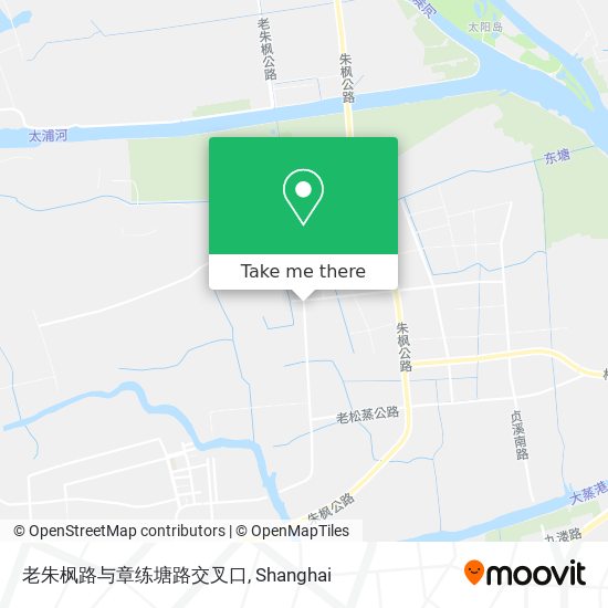 老朱枫路与章练塘路交叉口 map