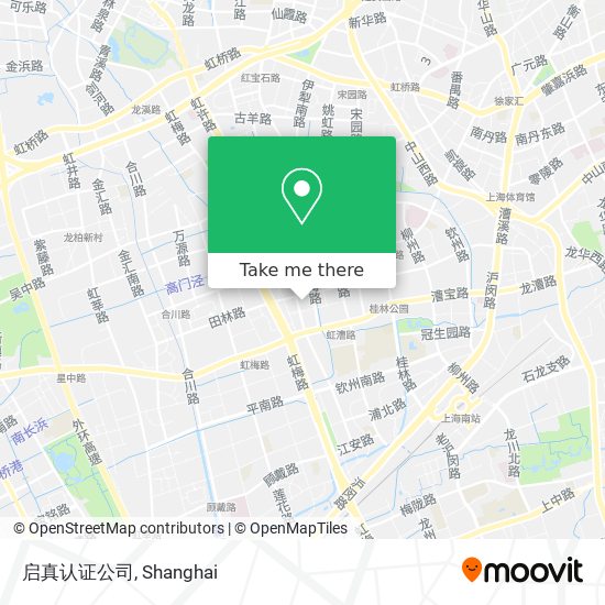 启真认证公司 map