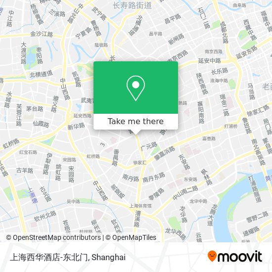 上海西华酒店-东北门 map