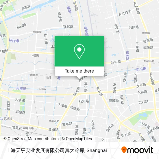 上海天亨实业发展有限公司真大冷库 map
