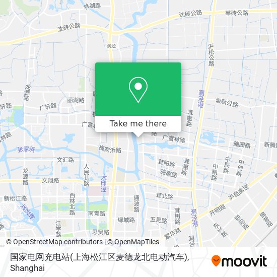 国家电网充电站(上海松江区麦德龙北电动汽车) map