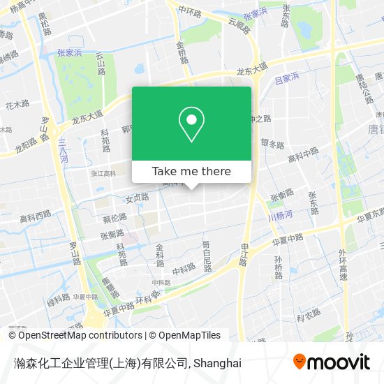 瀚森化工企业管理(上海)有限公司 map