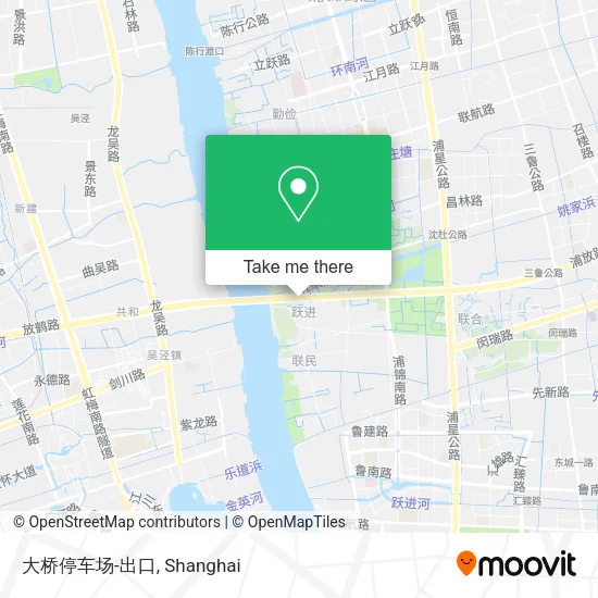 大桥停车场-出口 map