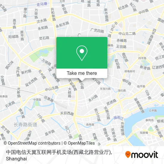 中国电信天翼互联网手机卖场(西藏北路营业厅) map
