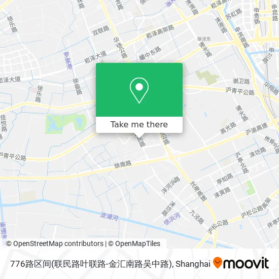 776路区间(联民路叶联路-金汇南路吴中路) map