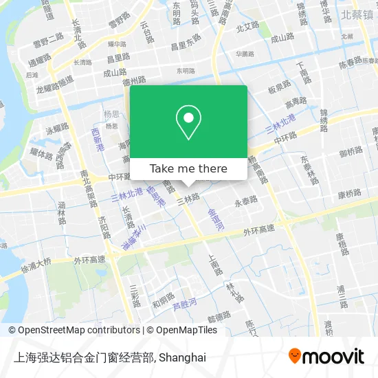 上海强达铝合金门窗经营部 map