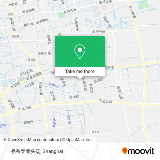 一品香菜骨头汤 map