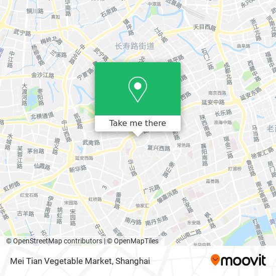 Mei Tian Vegetable Market map