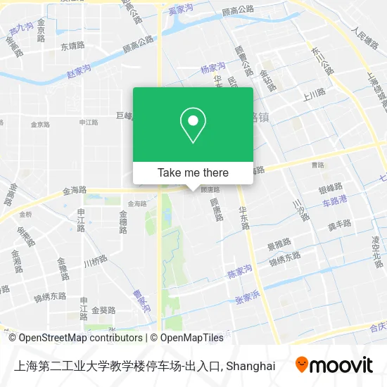 上海第二工业大学教学楼停车场-出入口 map