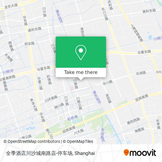 全季酒店川沙城南路店-停车场 map