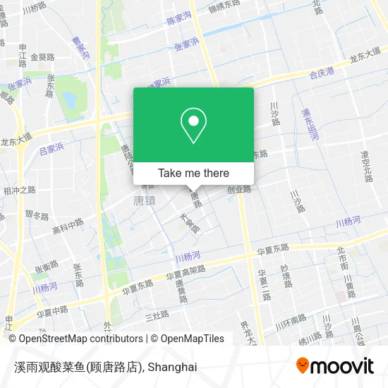 溪雨观酸菜鱼(顾唐路店) map
