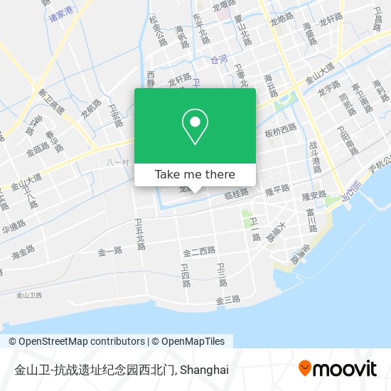 金山卫-抗战遗址纪念园西北门 map