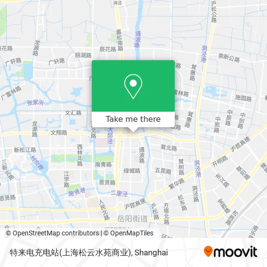 特来电充电站(上海松云水苑商业) map