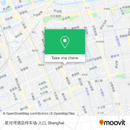 星河湾酒店停车场-入口 map