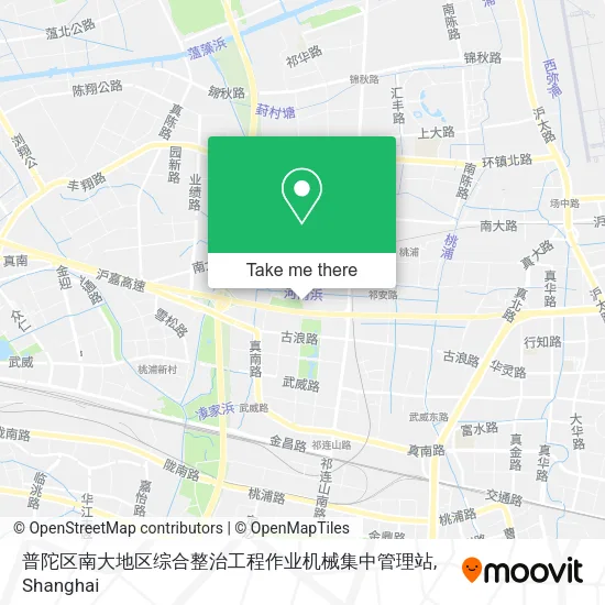 普陀区南大地区综合整治工程作业机械集中管理站 map