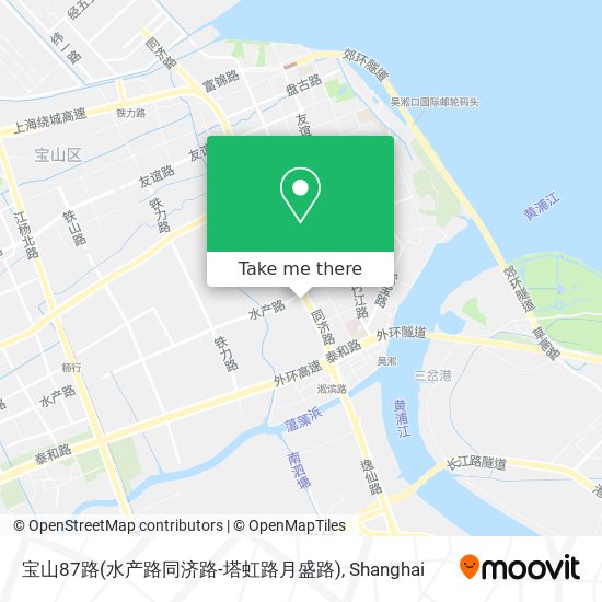 宝山87路(水产路同济路-塔虹路月盛路) map