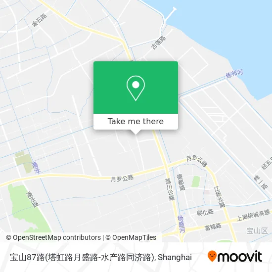 宝山87路(塔虹路月盛路-水产路同济路) map