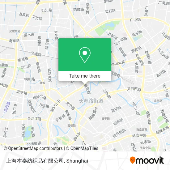 上海本泰纺织品有限公司 map