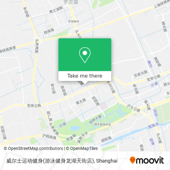 威尔士运动健身(游泳健身龙湖天街店) map