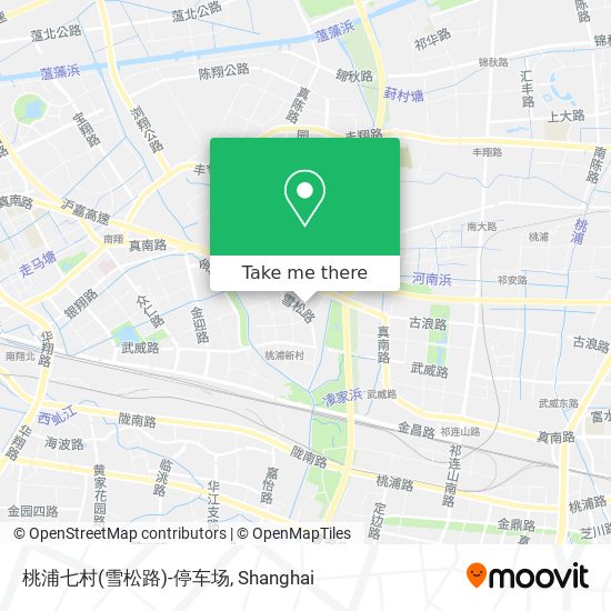桃浦七村(雪松路)-停车场 map