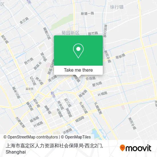 上海市嘉定区人力资源和社会保障局-西北2门 map