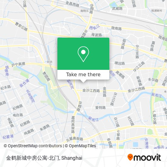 金鹤新城中房公寓-北门 map