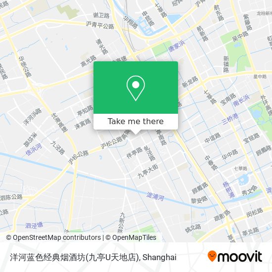 洋河蓝色经典烟酒坊(九亭U天地店) map