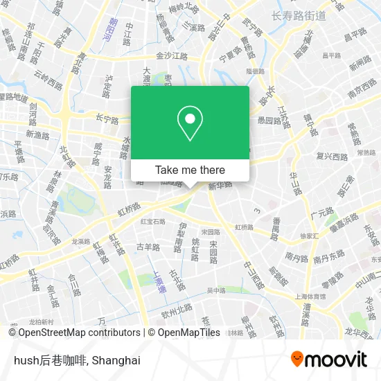 hush后巷咖啡 map