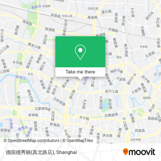 德国德秀丽(真北路店) map