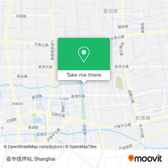 嘉华揽拌站 map
