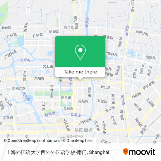 上海外国语大学西外外国语学校-南门 map