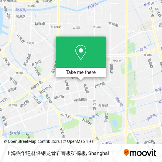 上海强华建材轻钢龙骨石膏板矿棉板 map