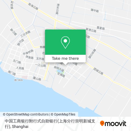中国工商银行附行式自助银行(上海分行崇明新城支行) map