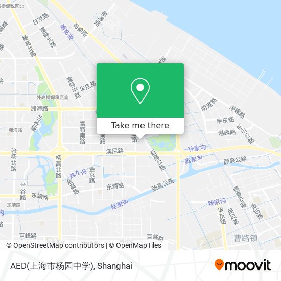 AED(上海市杨园中学) map