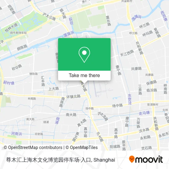 尊木汇上海木文化博览园停车场-入口 map
