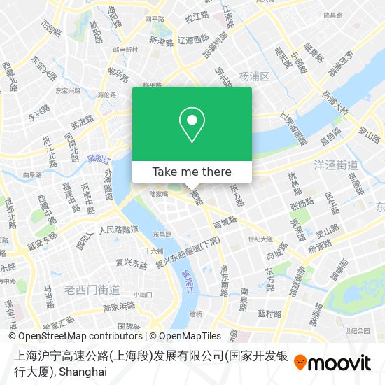 上海沪宁高速公路(上海段)发展有限公司(国家开发银行大厦) map