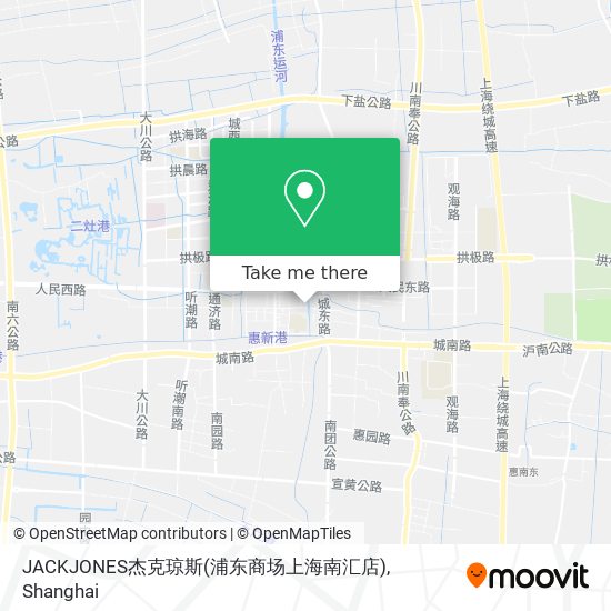 JACKJONES杰克琼斯(浦东商场上海南汇店) map