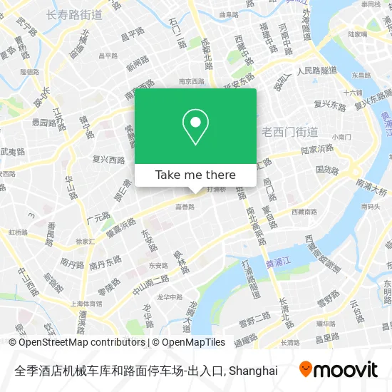全季酒店机械车库和路面停车场-出入口 map