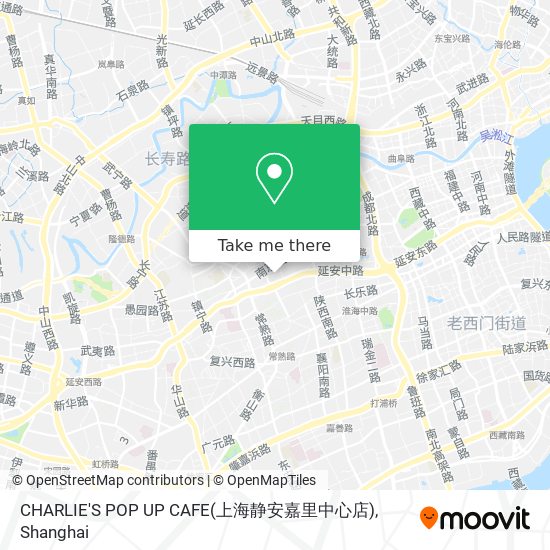 CHARLIE'S POP UP CAFE(上海静安嘉里中心店) map