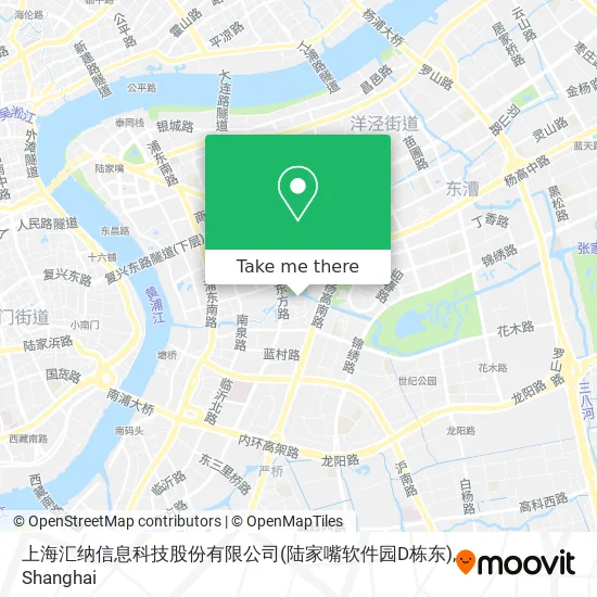 上海汇纳信息科技股份有限公司(陆家嘴软件园D栋东) map