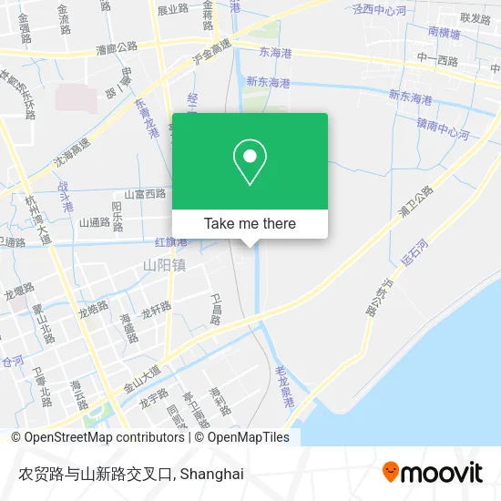农贸路与山新路交叉口 map