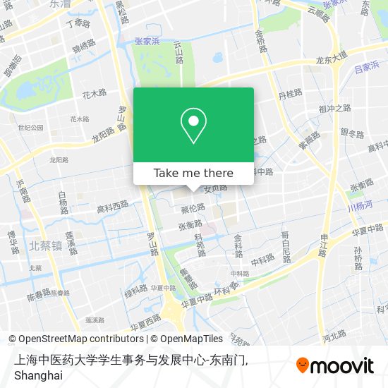 上海中医药大学学生事务与发展中心-东南门 map