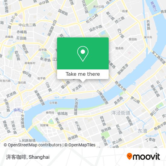 湃客咖啡 map
