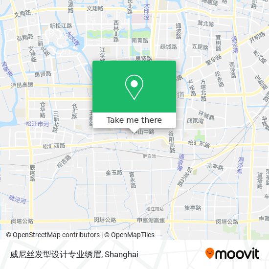 威尼丝发型设计专业绣眉 map