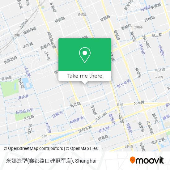 米娜造型(鑫都路口碑冠军店) map