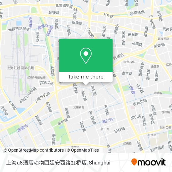 上海a8酒店动物园延安西路虹桥店 map