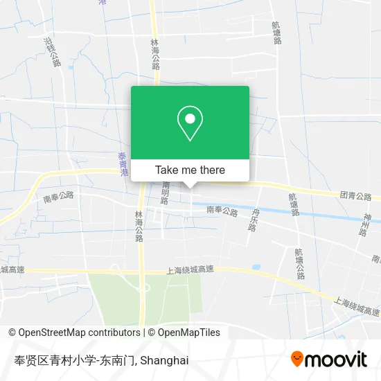奉贤区青村小学-东南门 map
