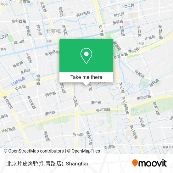 北京片皮烤鸭(御青路店) map